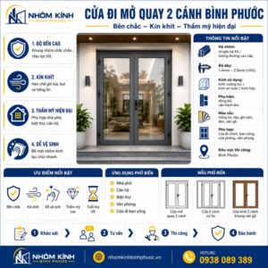 Cửa đi mở quay 2 cánh