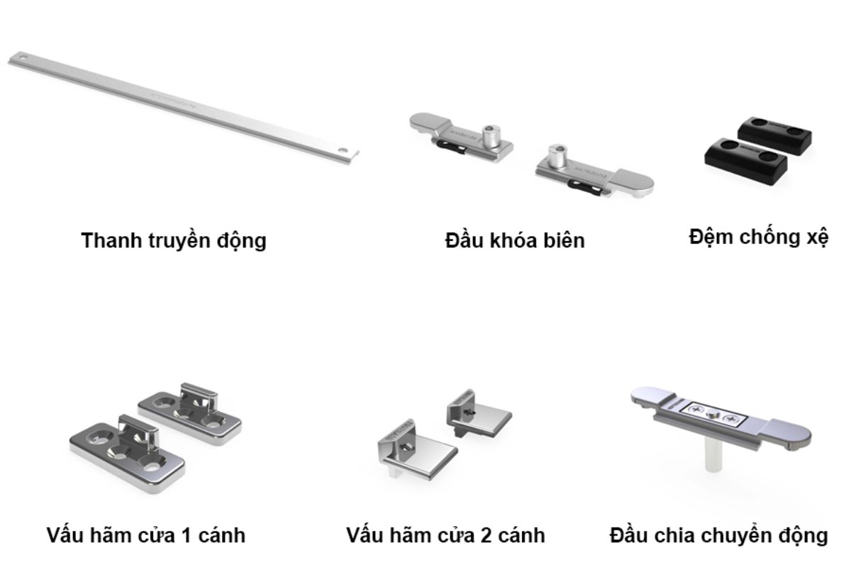Cửa nhôm Xingfa 2 cánh cần chọn kính cường lực, kính dán hoặc kính hộp cùng phụ kiện mở quay hay mở trượt phù hợp vị trí, tải trọng và tần suất sử dụng