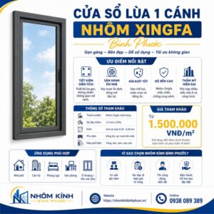 Cửa sổ lùa 1 cánh